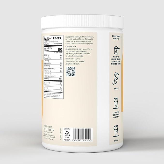 Myprotein Clear Whey Isolate Protein Powder, 1.9 lb Tropical Dragonfruit, 20g Protein per Serving, Naturally Flavored Drink Mix, Daily Protein Intake for Superior Performance
