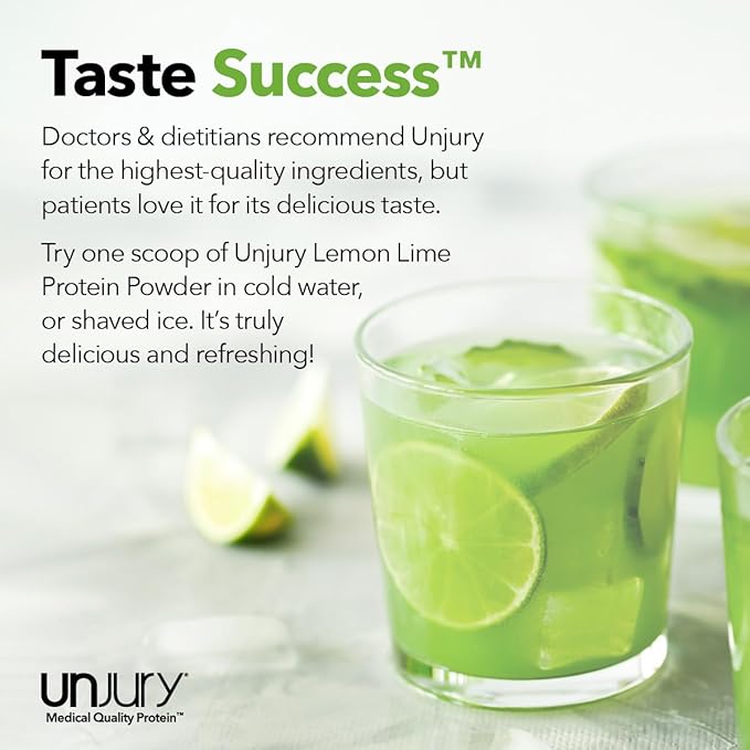Unjury Whey Protein Powder | Lemon Lime | 21g 100% Whey Isolate Protein Powder | Low Carb and Lactose Free | Gluten Free | Certified Kosher | 15 Servings