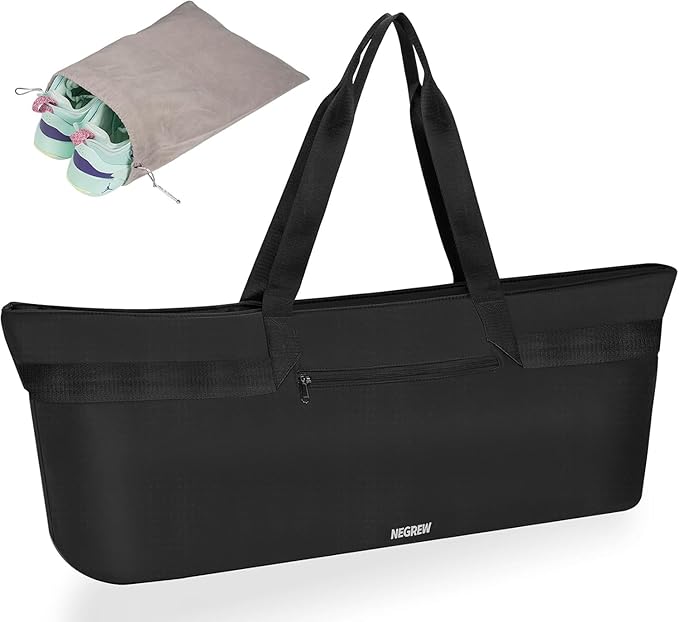 Large Yoga Mat Bag for Women,Pilates Bag with Shoes Bag & Wet Pocket,Gym Bag with Yoga Mat Holder Fits Most Size Mats,Yoga Mat Tote Carrier for Pilates Office Beach Workout (Pink)