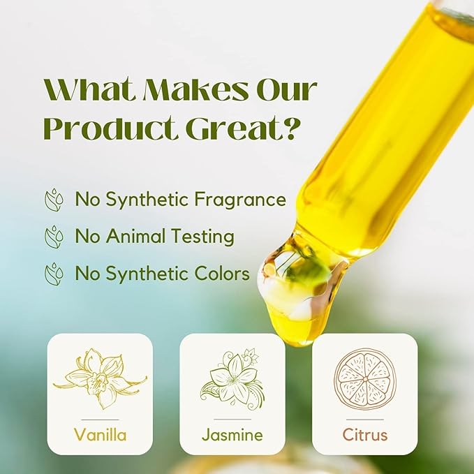 Benatu Fragrance Essential Oils Set for Diffuser (Vanilla, Citrus, Jasmine Scents), Premium Natural Home Perfume Gift for Aromatherapy, Candle, Soap Making, Bath, Room, Car 3 Packs
