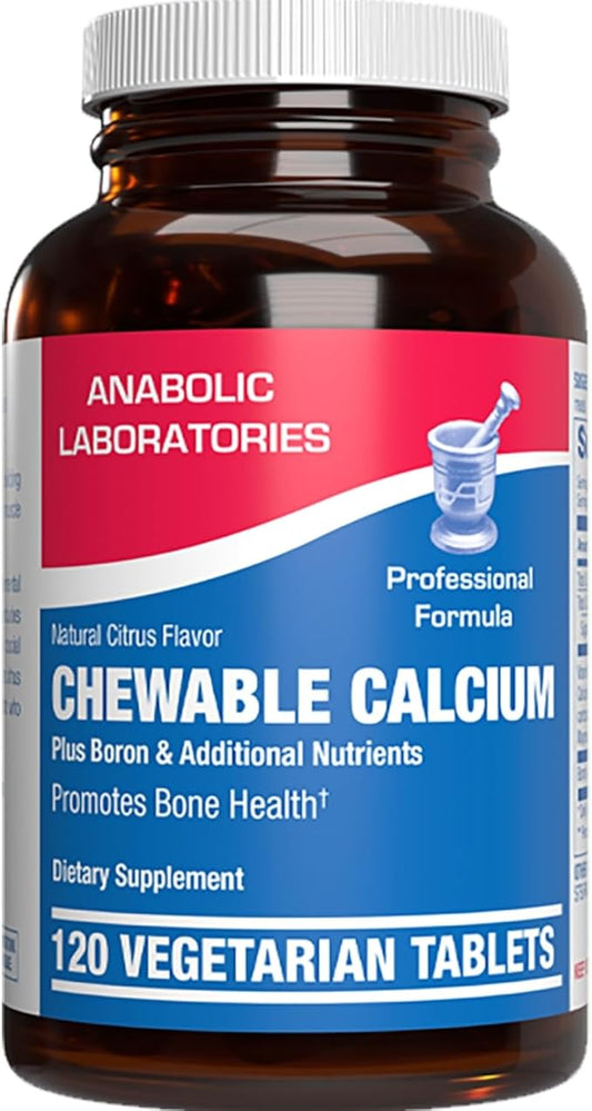 Chewable Calcium Supplement for Women - Clinical Bone Supplement with Chewable Calcium with Vitamin D Magnesium and Boron Complex for Bone Health & Strength Support - Made in The USA - 30 Servings