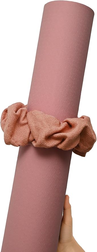 Yoga Mat Scrunchie - Holds Your Yoga Mat in Style - Durable & Elasticity Fabric - Fits All Standard Yoga Mats (mat not included)