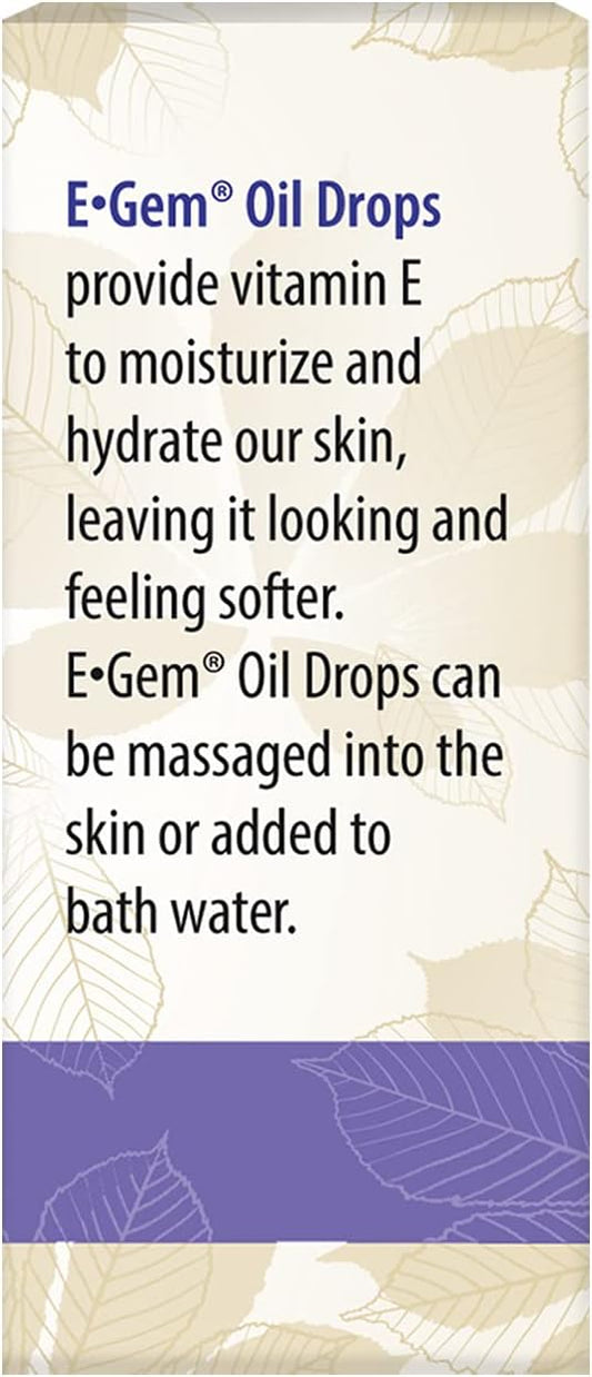 Carlson - E-Gem Oil Drops, 5000 IU Vitamin E, Moisturizes & Nourishes Skin, Skin & Bath Oil, 0.5 Fl Oz (Pack of 1)