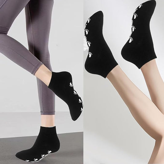 brookhaus Women Low Cut No Show Running Socks 6 Pairs - Cushioned Arch Support, Moisture Wicking Athletic Ankle Socks