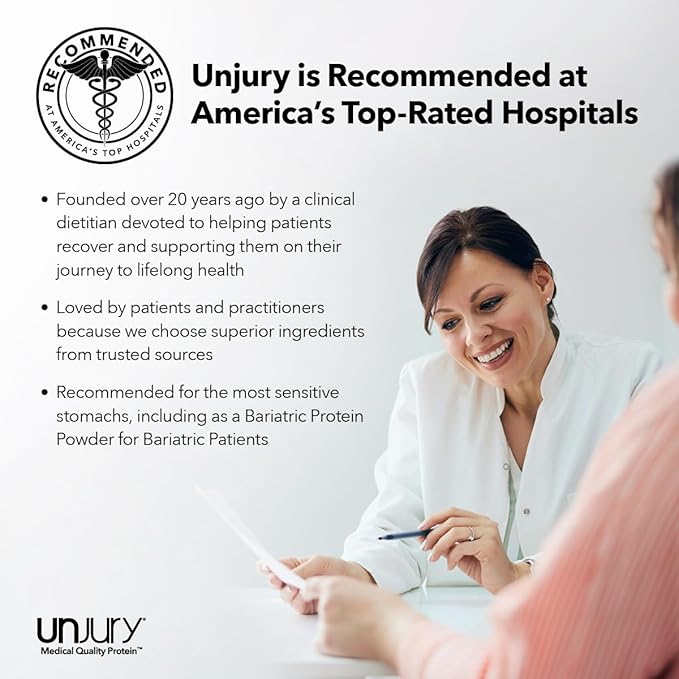 Unjury Unflavored Protein Powder | 21g 100% Whey Isolate Protein Powder | Unflavored Whey Protein Powder | Low Carb and Sugar Free Whey Protein Isolate | Gluten Free | Certified Kosher | 15 Servings