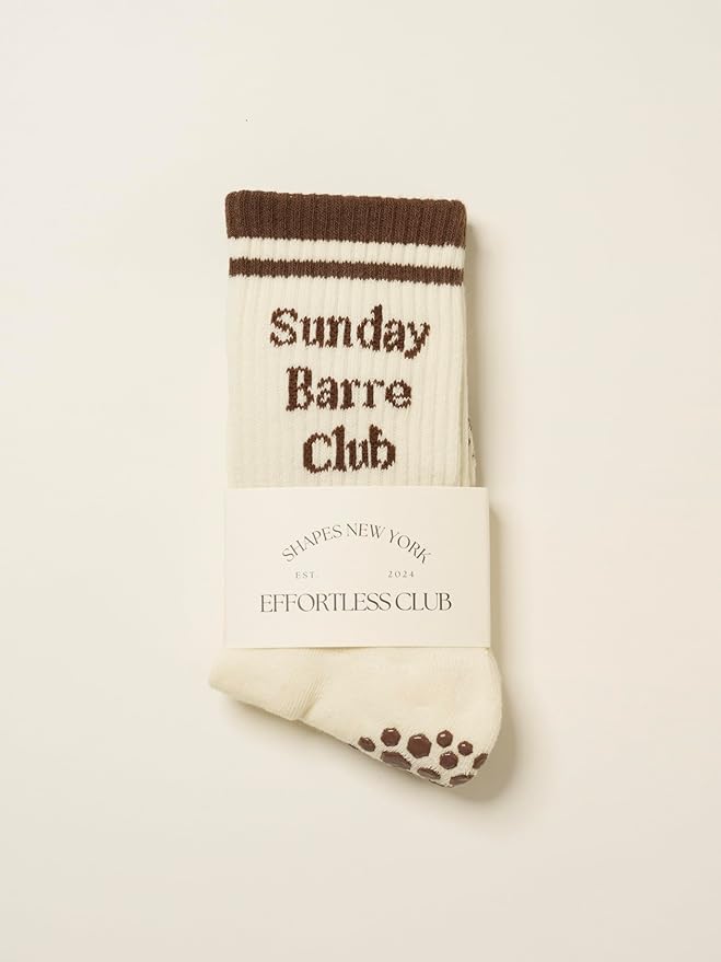 Shapes Studio Crew Half Calf Grip Socks, Cutest Fruits Pilates Socks, Ruffle socks, Non-Slip, Barre Yoga Fitness