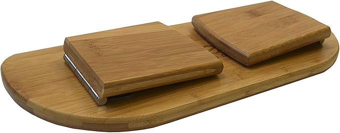 Bean Products Bamboo Foldable Meditation Bench – Supportive and Portable Kneeling Stool Chair with Meditation kit – Ergonomic Design for Seiza, Meditation, Prayer and Travel – Made in USA