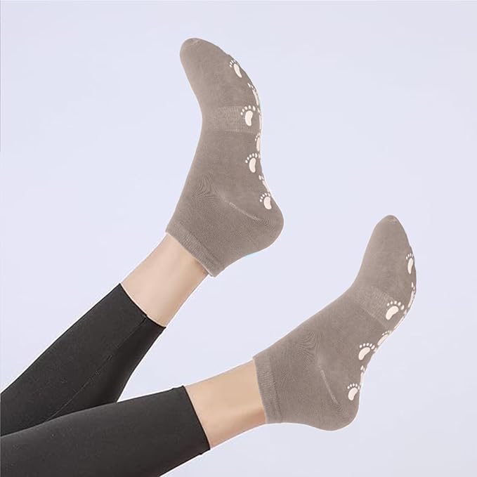 brookhaus Women Low Cut No Show Running Socks 6 Pairs - Cushioned Arch Support, Moisture Wicking Athletic Ankle Socks