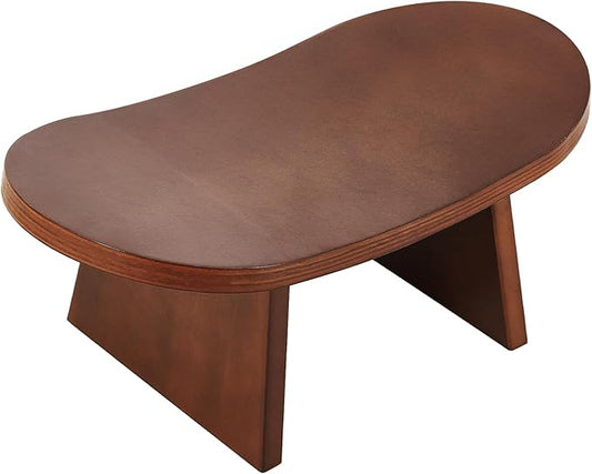 Meditation Bench - Wooden Ergonomic Kneeling Stool for Yoga, Prayer, Travel, Mindfulness, Zen Practice