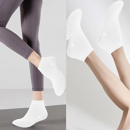 brookhaus Women Low Cut No Show Running Socks 6 Pairs - Cushioned Arch Support, Moisture Wicking Athletic Ankle Socks