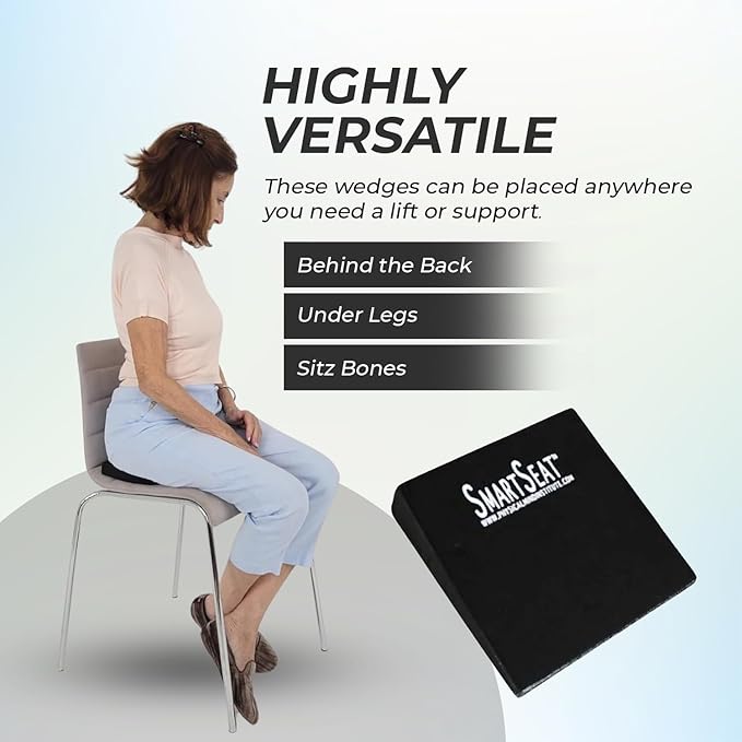 Wedges by SmartSeat, Small Foam Wedges for Back Support and Posture Correction