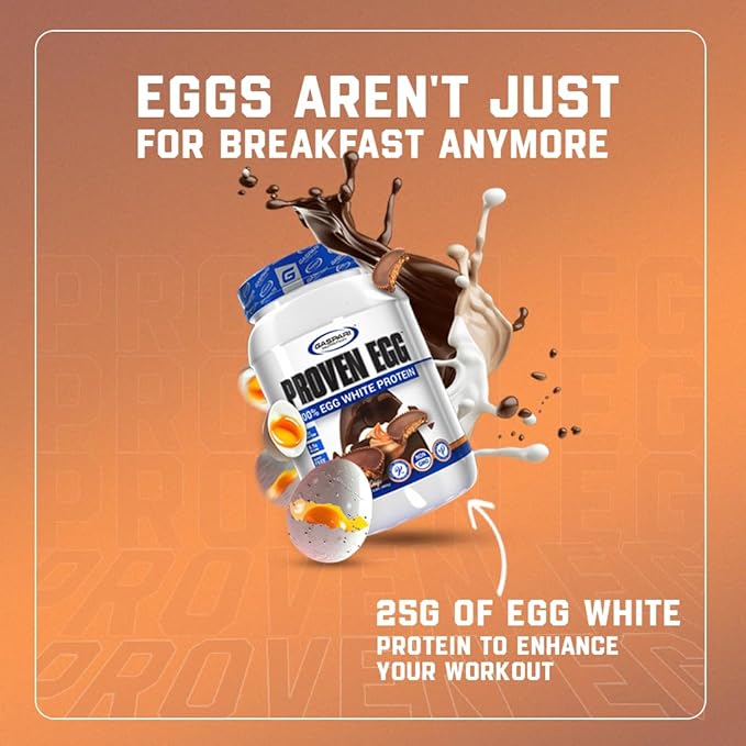 Gaspari Nutrition Proven Egg, 100% Egg White Protein, 25g Protein, Keto Friendly, Dairy and Lactose Free, Soy Free (2 lbs, Rocky Road)