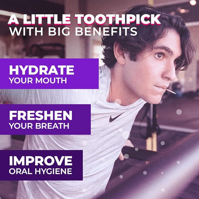 Xero Picks Hydrate - Electrolyte Flavored Toothpicks -60 Picks-Variety 3 Pack - Fruit Punch - Sodium, Potasium, Magnesium, Calcium