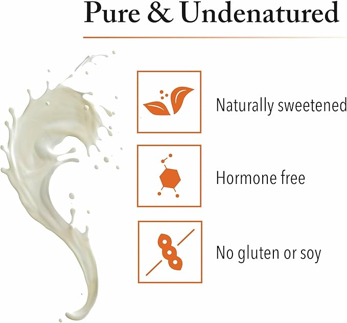 Whey Factors by Natural Factors, Grass Fed Whey Protein Concentrate, Aids Muscle Development and Immune Health, Unflavored, 2 lb