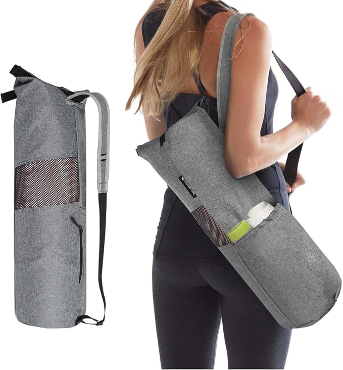 Explore Land Oxford Yoga Mat Storage Bag with Breathable Mesh Window and Large Pockets