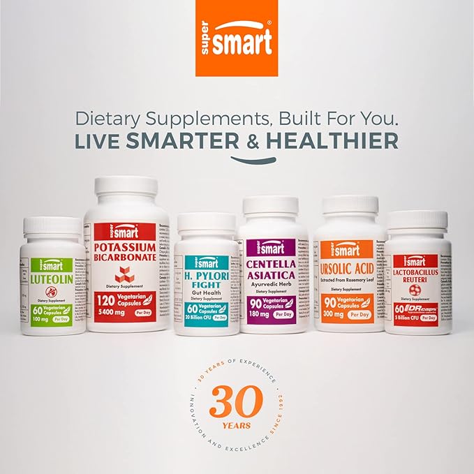 Supersmart - Oral Health Probiotics 4 Billion CFU per Day - Dental Health & Bad Breath Treatment (Halitosis) | Non-GMO & Gluten Free - 30 Sticks