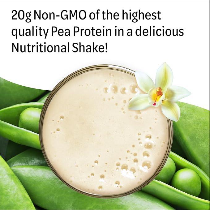 Naturade 20g of Protein Powder - Gluten Free, Dairy & Soy Free, Non-GMO, No Cholesterol - Recovery w/Amino Acids - Vanilla (15 Servings)