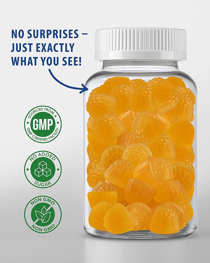 Sugar-Free Vitamin D3 K2 Gummies 5000 IU - Immune & Bone Support Gummies - Vitamin D Gummy Supplement for Adults - High-Absorption, Vegan, Halal, Gluten-Free Chewable Vitamins
