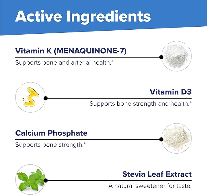 Superior Source K2 (MK-7) 100 mcg, with D3 (5,000 IU) Supplement, Quick Dissolve MicroLingual Tablets, 60 Count, Strengthen Bones, Cardiovascular & Immune System Support, Non-GMO