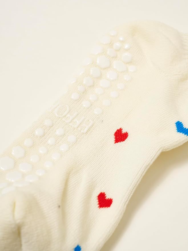 Shapes Studio Crew Half Calf Grip Socks, Cutest Fruits Pilates Socks, Ruffle socks, Non-Slip, Barre Yoga Fitness