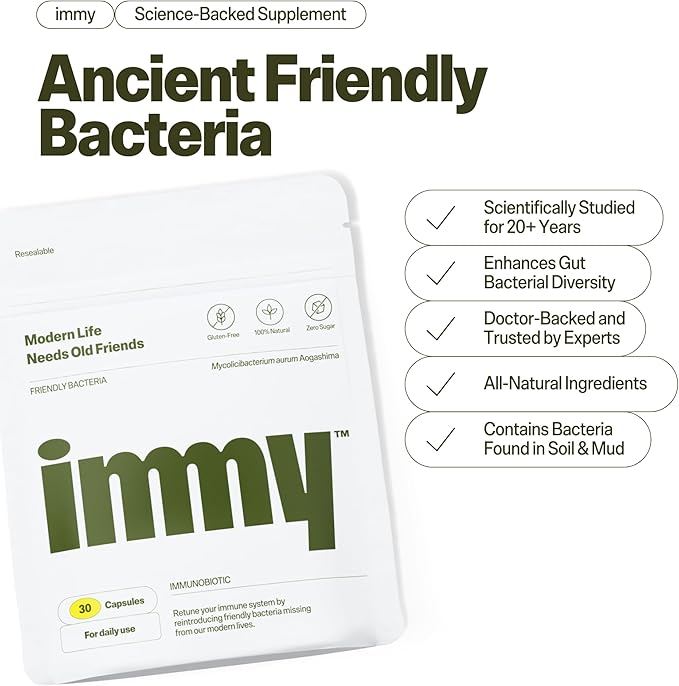IMMY Immune Supplement for Mood Support and Gut Health, 30 ct. - Supports Joint Relief, Focus & Mood Support, Natural Calming Aid