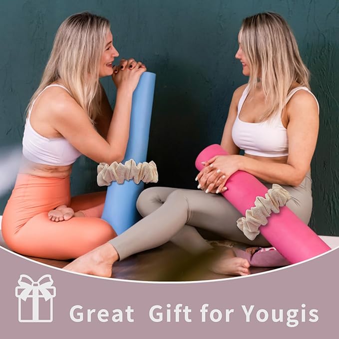 Yoga Mat Scrunchie – Stylish Yoga Mat Strap – Stretch-Fit for All Standard Mats – Lightweight, Travel-Friendly(Mat Excl.)