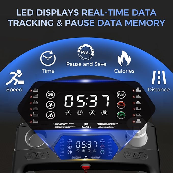 Treadmill with Incline 3-in-1 Portable Treadmills for Home Small, Incline Walking Pad Treadmill with Handle Bar, Walking Pad Foldable with 3.0HP Quiet Brushless, LED Dispay, 300LBS Capacity