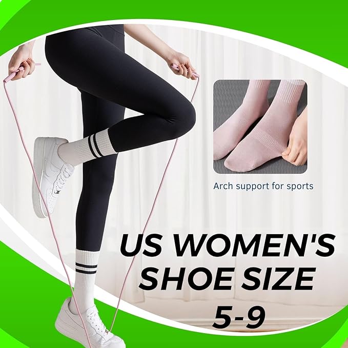 3/6 Pairs Cute Pilates Socks with Grips,Yoga Socks Barre Sock Non Slip Embroidery for Barre Ballet Workout