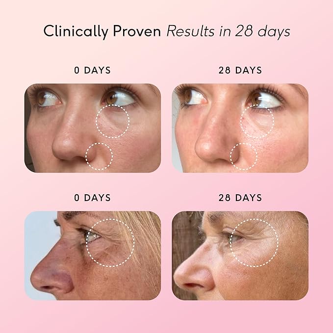 FEEL, Pro Collagen Strawberry Peach Flavor, Vegan Type I Collagen, Clinically Proven to Reduce Wrinkles by 22.4% in 28 Days