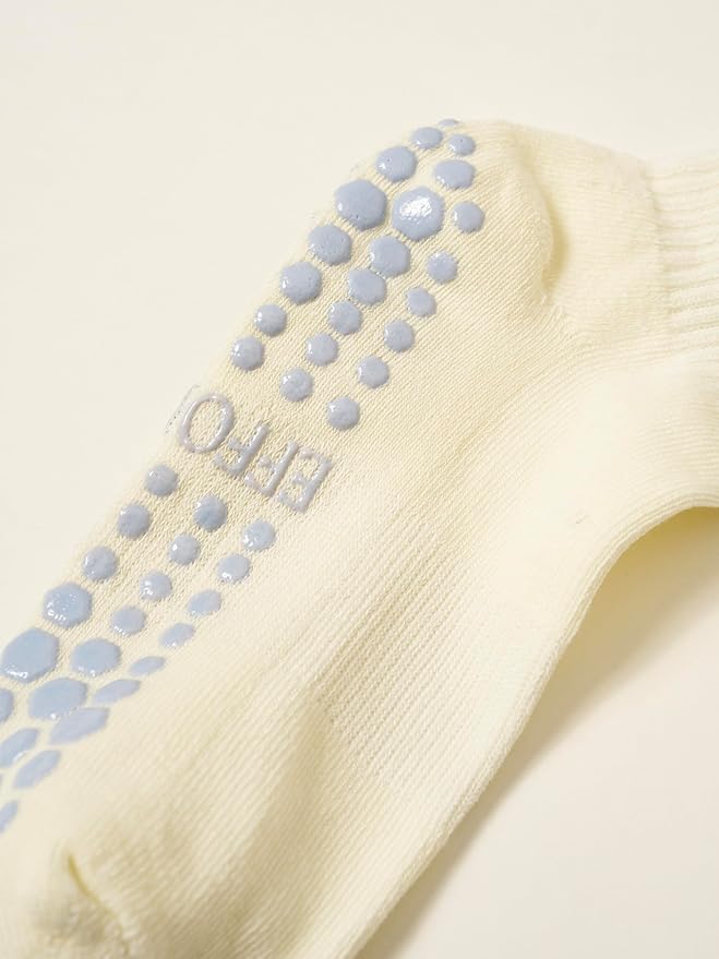 Shapes Studio Crew Half Calf Grip Socks, Cutest Fruits Pilates Socks, Ruffle socks, Non-Slip, Barre Yoga Fitness
