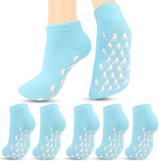 brookhaus Women Low Cut No Show Running Socks 6 Pairs - Cushioned Arch Support, Moisture Wicking Athletic Ankle Socks