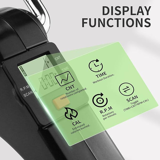 Under Desk Bike Pedal Exerciser Folding Arm Bike with LCD Display Adjustable Resistance Foldable Mini Exercise Bike Machine for Office Home with Suction Cups Anti-Slip