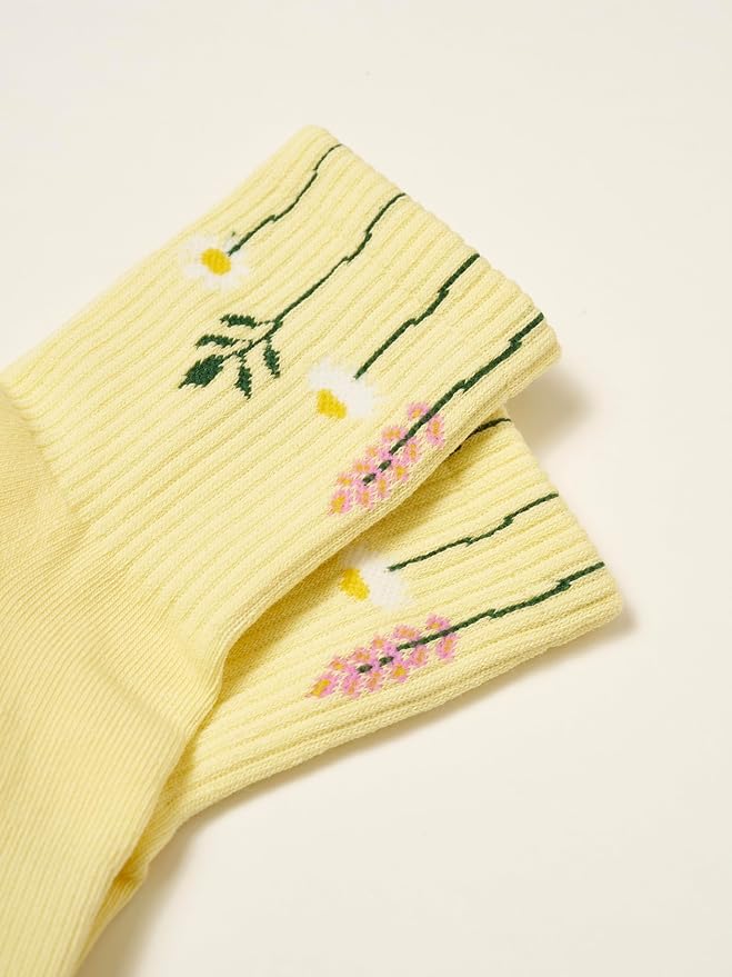 Shapes Studio Crew Half Calf Grip Socks, Cutest Fruits Pilates Socks, Ruffle socks, Non-Slip, Barre Yoga Fitness