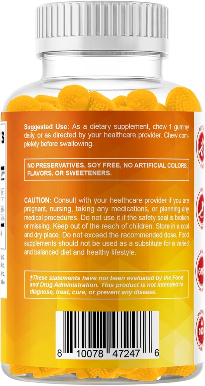 Vitamatic Sugar Free Vitamin D3 10000 IU - 120 Pectin Based Gummies - Great Taste - Healthy Bones, Mood & Immune System Function - Non-GMO - 120 Servings