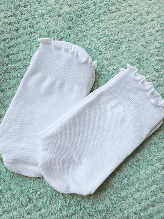 3/6 Pairs Cute Pilates Socks with Grips,Yoga Socks Barre Sock Non Slip Embroidery for Barre Ballet Workout