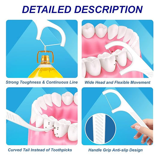 Pink Dental Floss, 2 Pack 10 Count and 50 PCS/Box, Total Package of 70 Picks Adult Floss in Set Meal. The Perfect Portable Flossing Travel Set for Cleaning Teeth and Oral Care.(Pink 2+1)
