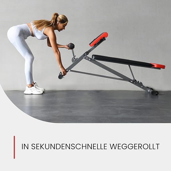 FF Finer Form Multi-Functional Weight Bench for Full All-in-One Body Workout – Adjustable Workout Bench Press for Home Gym, Fitness equipment for Back HyperExtension, Roman Chair Exercise, Sit up