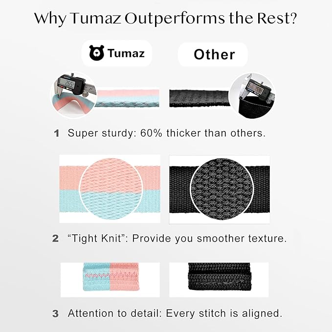 Tumaz Yoga Mat Strap [MAT NOT Included] (2 Sizes) with Extra Thick & Comfy Delicate Texture, Adjustable Yoga Mat Carrier
