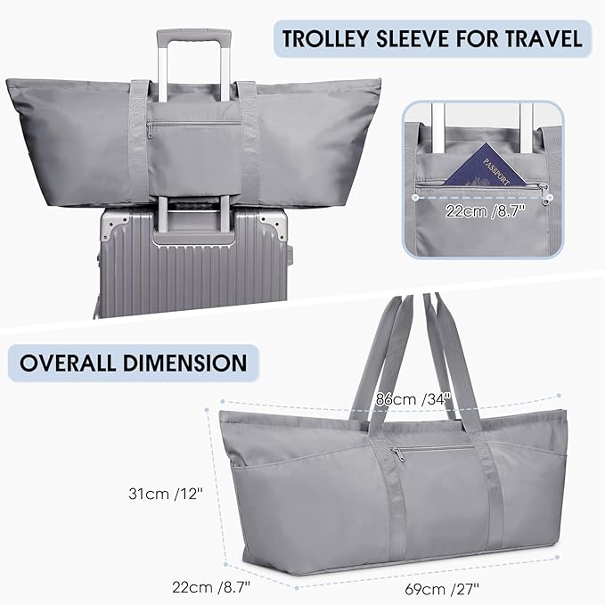 Large Yoga Mat Bag with Shoes Compartment and Wet Pocket Ladies Pilates Gym Tote Bag with Yoga Mat Holder Strap for Women Men Workout Carrier Stuff Accessories