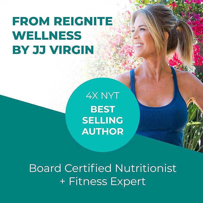 Reignite Wellness by JJ Virgin | Vitamin D Plus | Relevant Serving of 5000 IU, Highly Absorbable Vitamin D + Vitamin K1 & K2 | GG Supplement for Immune Health | Bone and Heart Supplement | 60 Softgels