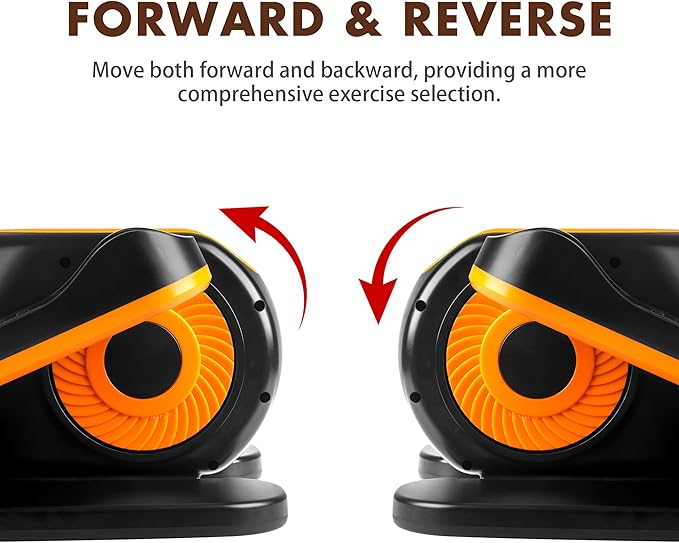 Under Desk Elliptical Machine, Electric Elliptical Training Machine w/Remote & 12 Speeds Level, Manual & Auto Mode, Elliptical Traier for Seniors Seated Pedal Exerciser for Home Office