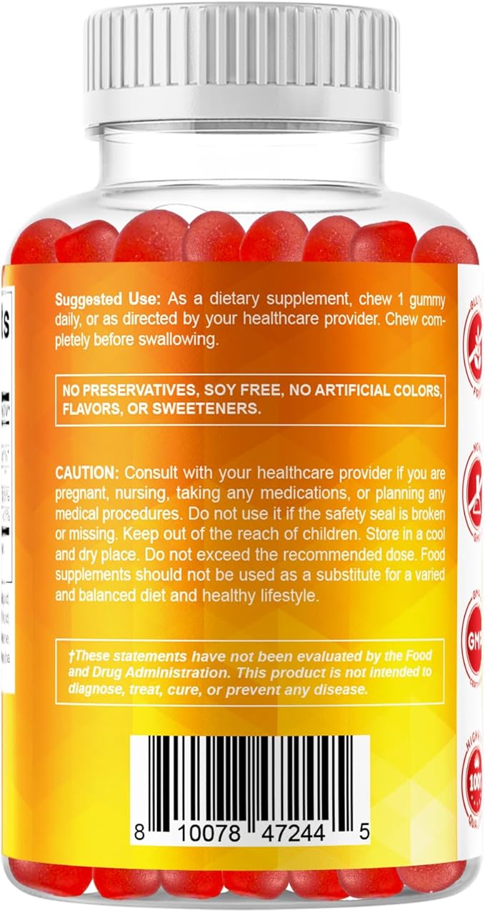 Vitamatic Sugar Free Vitamin D3-120 Pectin Based Gummies - Great Taste - Healthy Bones, Mood & Immune System Function - Non-GMO - 120 Servings (1000 IU)