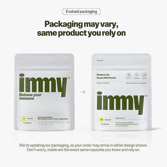 IMMY Immune Supplement for Mood Support and Gut Health, 90 ct. - Supports Joint Relief, Focus & Mood Support, Natural Calming Aid