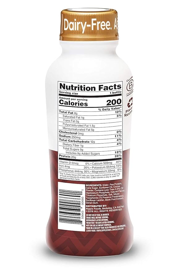Ripple Protein Shake, Coffee, 12 oz