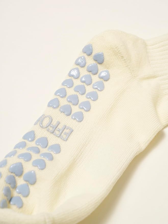Shapes Studio Crew Half Calf Grip Socks, Cutest Fruits Pilates Socks, Ruffle socks, Non-Slip, Barre Yoga Fitness