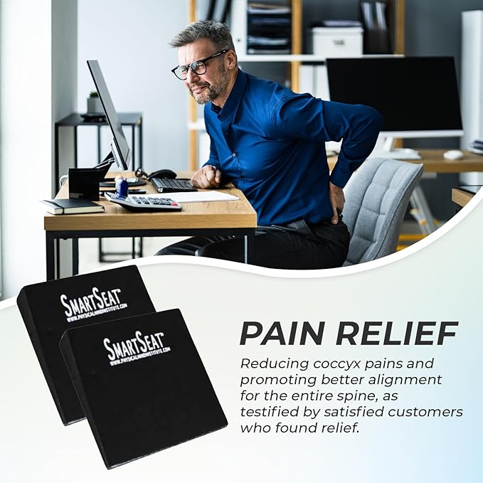 Wedges by SmartSeat, Small Foam Wedges for Back Support and Posture Correction