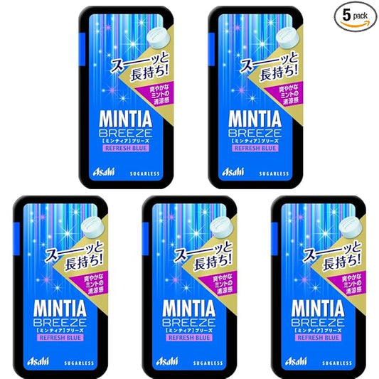 Asano Mintia Breeze Japanese Mint Tablet Candy Refresh Blue 30 Tablets Set of 5