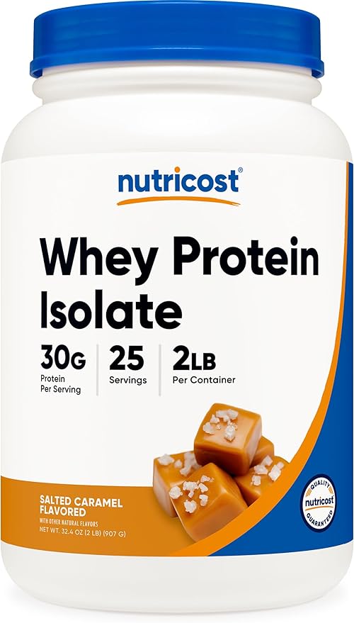 Nutricost Whey Protein Isolate (Salted Caramel) 2LBS