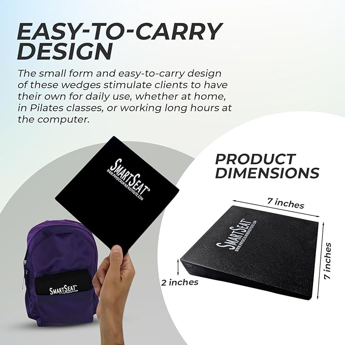 Wedges by SmartSeat, Small Foam Wedges for Back Support and Posture Correction