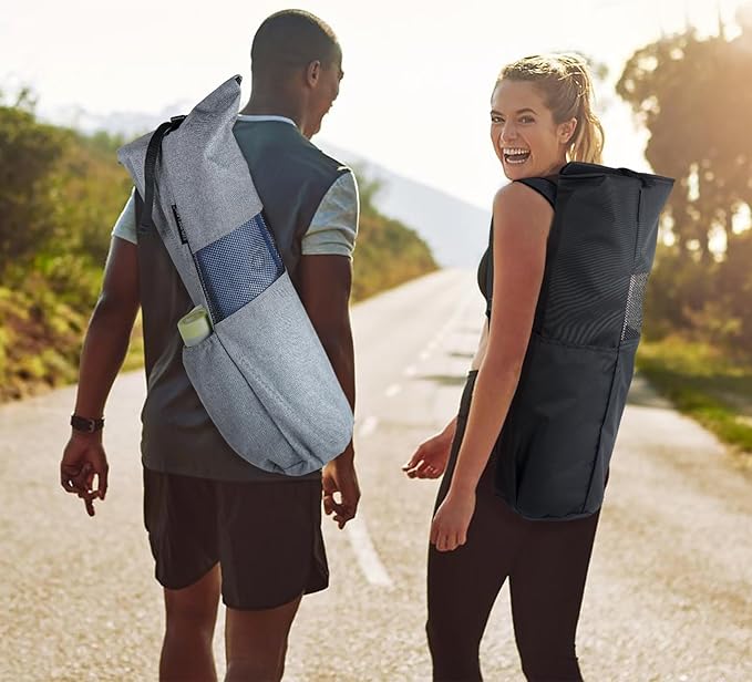 Explore Land Oxford Yoga Mat Storage Bag with Breathable Mesh Window and Large Pockets